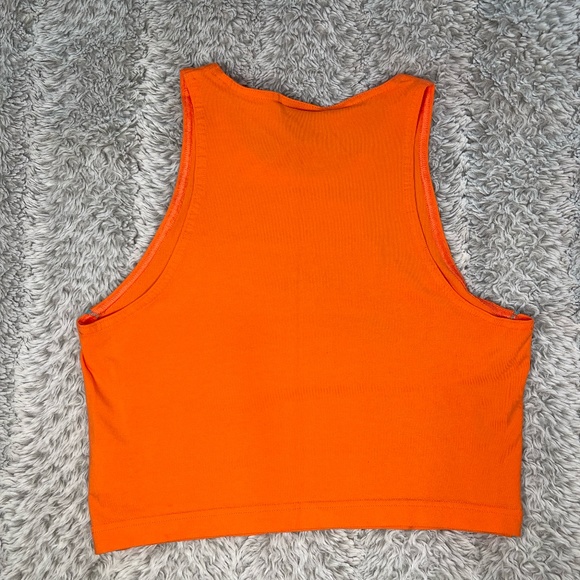 Nike Heritage Neon Vintage Orange Crop Top NWOT - Picture 4 of 4